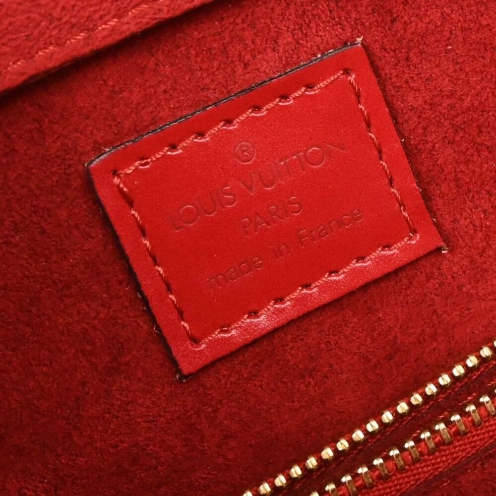 Louis Vuitton Red Epi Pont Neuf Handbag - Picture 9 of 10